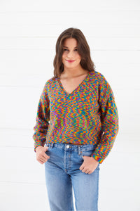 King Cole Knitting Pattern - Ladies Sweater & Cardigan 6145