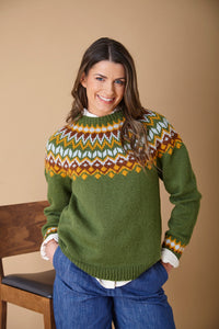 King Cole Double Knit Knitting Pattern Ladies Fair Isle Sweaters (6150)