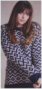 Wendy Aran Knitting Pattern - Unisex Fairisle Sweater (6155)