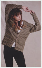 Load image into Gallery viewer, Wendy Aran Knitting Pattern - Unisex Cable Knit Cardigan (6156)