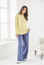 Load image into Gallery viewer, King Cole Double Knit Knitting Pattern – Ladies Cable Sweater 6165