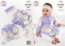 Load image into Gallery viewer, King Cole Double Knitting Pattern – Coat, Cardigan, Gilet &amp; Headband (6167)
