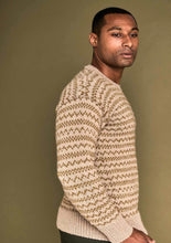 Load image into Gallery viewer, Wendy Aran Knitting Pattern - Mens Fair Isle Sweater (6168)