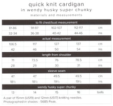 Load image into Gallery viewer, Wendy Super Chunky Knitting Pattern - Ladies Cardigan (6170)
