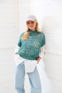 King Cole Double Knit Knitting Pattern - Ladies Sweater & Tank (6175)