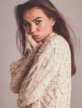 Load image into Gallery viewer, Wendy Aran Knitting Pattern - Unisex Cable Knit Sweater (6179)