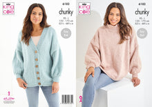 Load image into Gallery viewer, King Cole Knitting Pattern Ladies Chunky Sweater &amp; Cardigan 6182