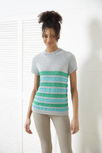 Load image into Gallery viewer, King Cole Double Knit Knitting Pattern - Ladies Sweater &amp; Short Sleeve Top (6185)