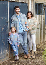 Load image into Gallery viewer, King Cole Aran Knitting Pattern - Family Cable Knit Cardigans (6221)