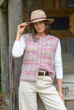 Load image into Gallery viewer, King Cole Aran Knitting Pattern Women’s Cable Knit Waistcoats (6224)