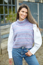 Load image into Gallery viewer, King Cole Aran Knitting Pattern Women’s Roll or V-Neck Vests 6226