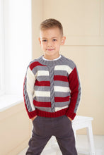 Load image into Gallery viewer, King Cole Knitting Pattern Boys Cable Detail Sweaters (6261)
