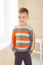 Load image into Gallery viewer, King Cole Knitting Pattern Boys Cable Detail Sweaters (6261)
