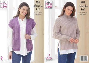 King Cole Knitting Pattern 6262 & Orchard DK Yarn Bundle