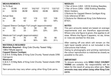 Load image into Gallery viewer, King Cole Knitting Pattern Chunky Knit Capped Sleeve Cardigan &amp; Waistcoat (6269)