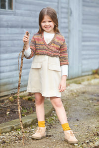 King Cole 6307 Girls Aran Knitting Pattern Cropped Cardigans