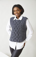 Load image into Gallery viewer, King Cole Knitting Pattern Ladies Cable Sweater &amp; Tank Top (6317)