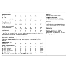 Load image into Gallery viewer, King Cole 6330 Crochet Pattern 4Ply Women’s Sweater &amp; Top