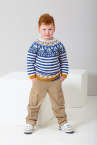 King Cole Double Knitting Pattern Boys Fairisle Sweaters (6346)