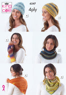 King Cole 4ply Crochet & Knitting Pattern Ladies Accessories (6347)
