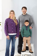 Load image into Gallery viewer, King Cole Knitting Pattern 6356 Super Chunky Kids &amp; Adults Sweaters &amp; Cardigan
