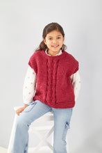 Load image into Gallery viewer, King Cole Knitting Pattern 6359 Super Chunky Girls OverTop &amp; Vest
