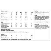 Load image into Gallery viewer, King Cole Knitting Pattern 6359 Super Chunky Girls OverTop &amp; Vest