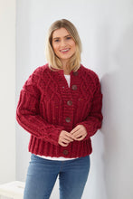 Load image into Gallery viewer, King Cole Knitting Pattern 6361 Super Chunky Ladies Roll Neck Sweater &amp; Cardigan