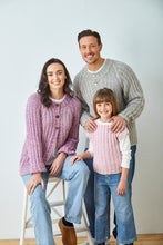 Load image into Gallery viewer, King Cole Chunky Knit Knitting Pattern Ladies Mens Kids Jumper, Cardigan and Top  (6375)