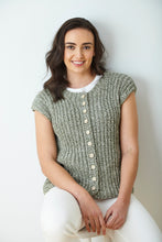 Load image into Gallery viewer, King Cole 6377 Knitting Pattern Chunky Ladies Button Up Sweater &amp; Waistcoat