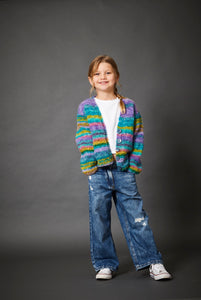 King Cole Chunky Knitting Pattern Girl’s Sweater, Cardigan & Tank Top (6380)