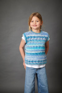King Cole Chunky Knitting Pattern Girl’s Sweater, Cardigan & Tank Top (6380)