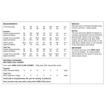 Load image into Gallery viewer, King Cole Chunky Knitting Pattern Women’s Sweater &amp; Tank Top (6385)