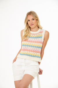 King Cole Crochet Pattern 6399 Ladies Tank Tops