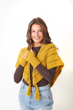 Load image into Gallery viewer, King Cole Crochet Pattern Ladies Aran Hat, Scarf, Shawl &amp; Gloves (6441)