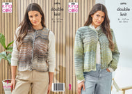 King Cole Double Knitting Pattern Ladies Cardigan & Waistcoat (6496)