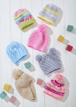 Load image into Gallery viewer, King Cole DK Knitting Pattern Babies Hats (6520)
