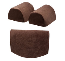 Load image into Gallery viewer, Plain Chenille Arm Caps &amp; Jumbo Chair Back Set (7 Colours)