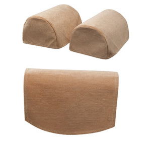 Plain Chenille Arm Caps & Jumbo Chair Back Set (7 Colours)