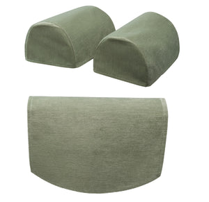 Plain Chenille Arm Caps & Jumbo Chair Back Set (7 Colours)