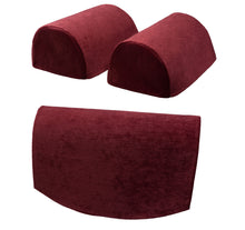Load image into Gallery viewer, Plain Chenille Arm Caps &amp; Jumbo Chair Back Set (7 Colours)