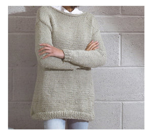 Wendy Super Chunky Knitting Pattern - Lady's Sweater (7002)