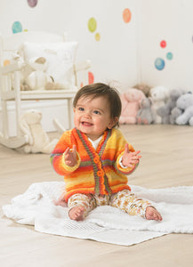 Wendy Peter Pan Baby Double Knitting Pattern - Cardigans (7014)