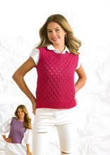 Load image into Gallery viewer, Wendy Ladies Double Knitting Pattern – Slipover Vests (7017)