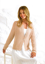 Load image into Gallery viewer, Wendy Ladies Double Knitting Pattern - Button Cardigan (7020)
