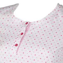 Load image into Gallery viewer, Ladies Polka Dot &amp; Striped 3/4 Length Pyjamas S - XL (Blue or Pink)