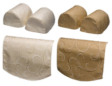 Load image into Gallery viewer, Scroll Pattern Arm Caps &amp; Chair Backs Set (Cream or Mocha)