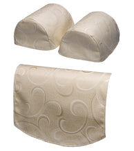 Load image into Gallery viewer, Scroll Pattern Arm Caps &amp; Chair Backs Set (Cream or Mocha)