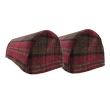 Load image into Gallery viewer, Balmoral Check Chenille Round Arm Caps or Chair Backs (Various Colours)