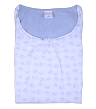 Load image into Gallery viewer, Ladies 100% Jersey Cotton Circular Pattern Nightdress (Blue or Grey)